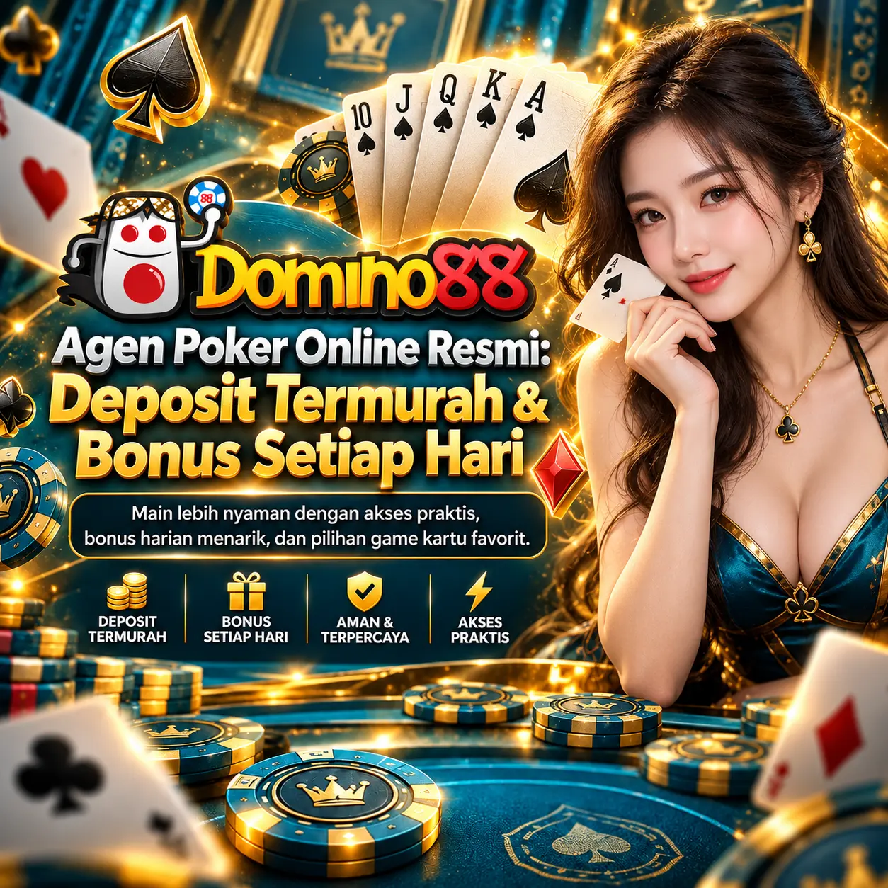 DOMINO88 | Agen Poker Online Resmi: Deposit Termurah & Bonus Setiap Hari